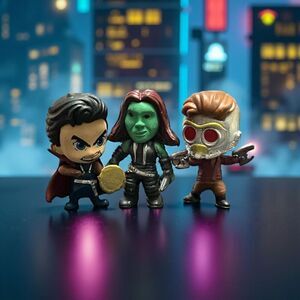 Mini Marvel Figures Antman Black Widow & Iron Man 1” B14